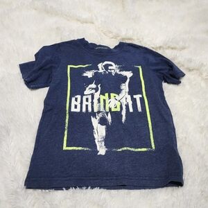 Carter's kid blue graphic tshirt football "bring it" boy's size 4-5